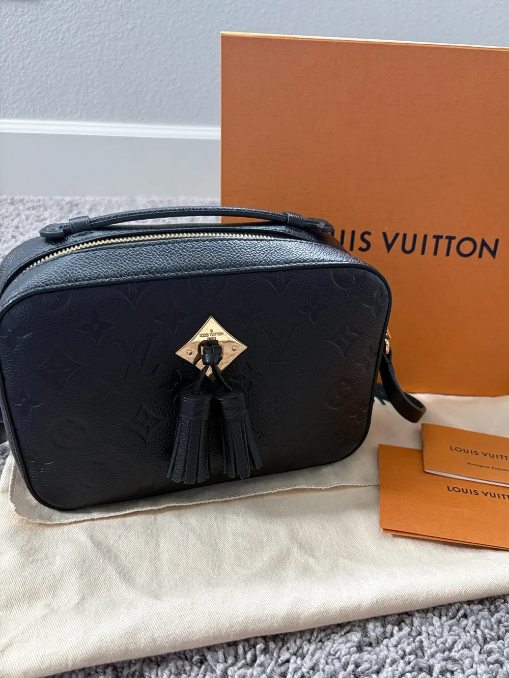 Louis Vuitton Saintonge Empreinte Noir